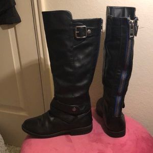 Black riding boots